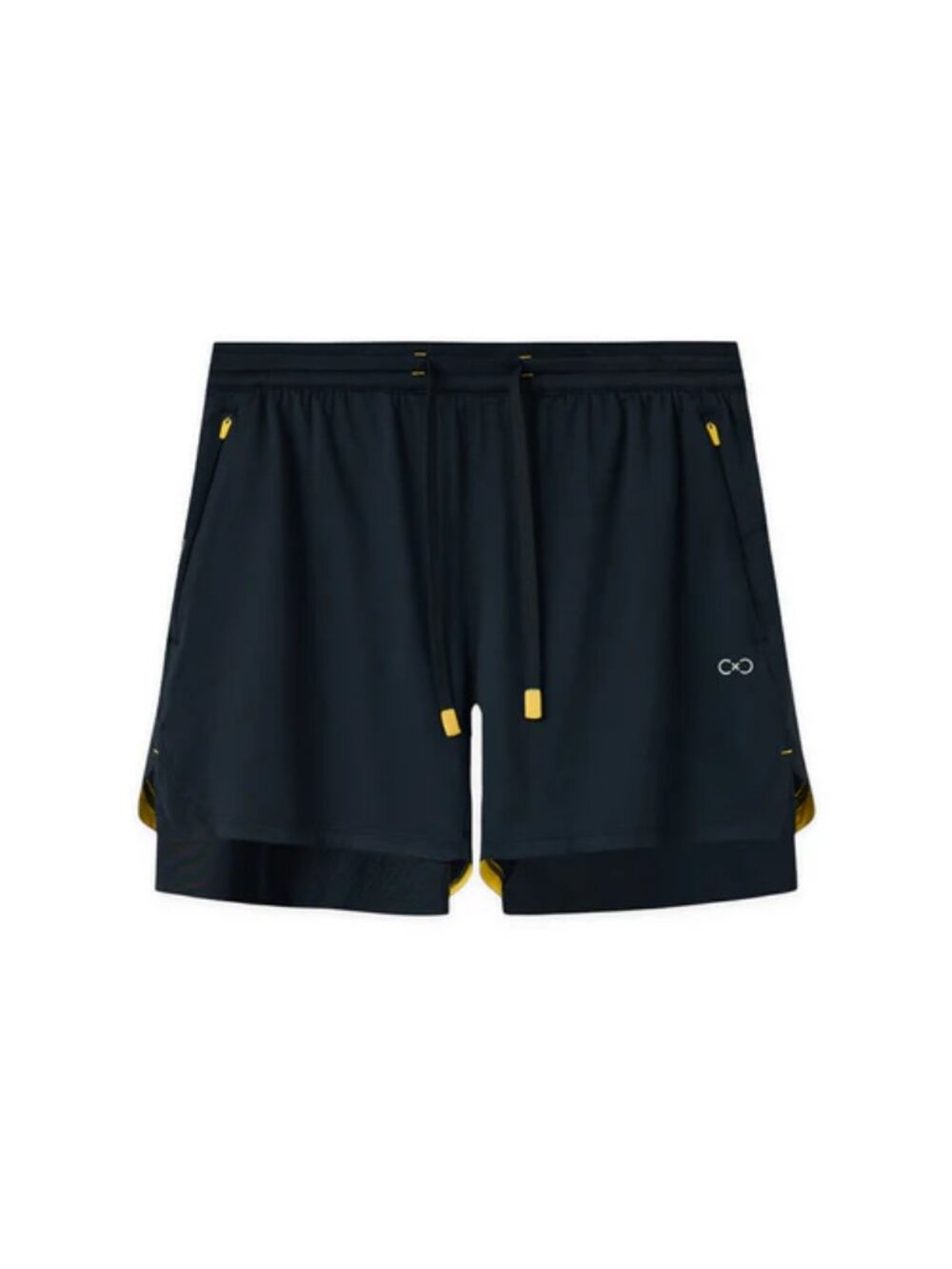 Centric Copper-Dura Limitless Lined Shorts Elastic Wasit Drawstring Black